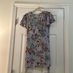 Blue Charlotte Russe flower dress. Size M.